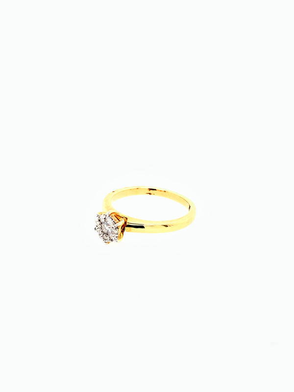 Quarter Carat Cluster Diamond Ring