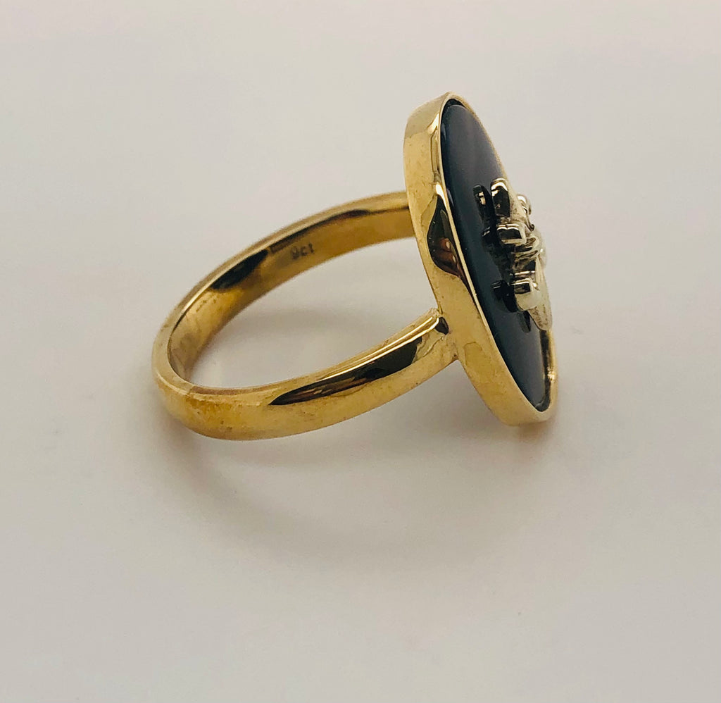 9ct Yellow Gold Onyx Ring Forever Jewellery Online