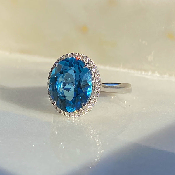 Emery London Blue Topaz Ring