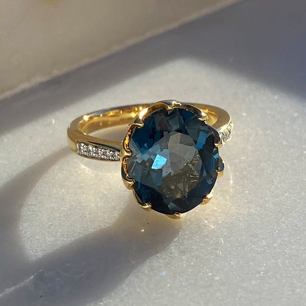 Athena London Blue Topaz Ring