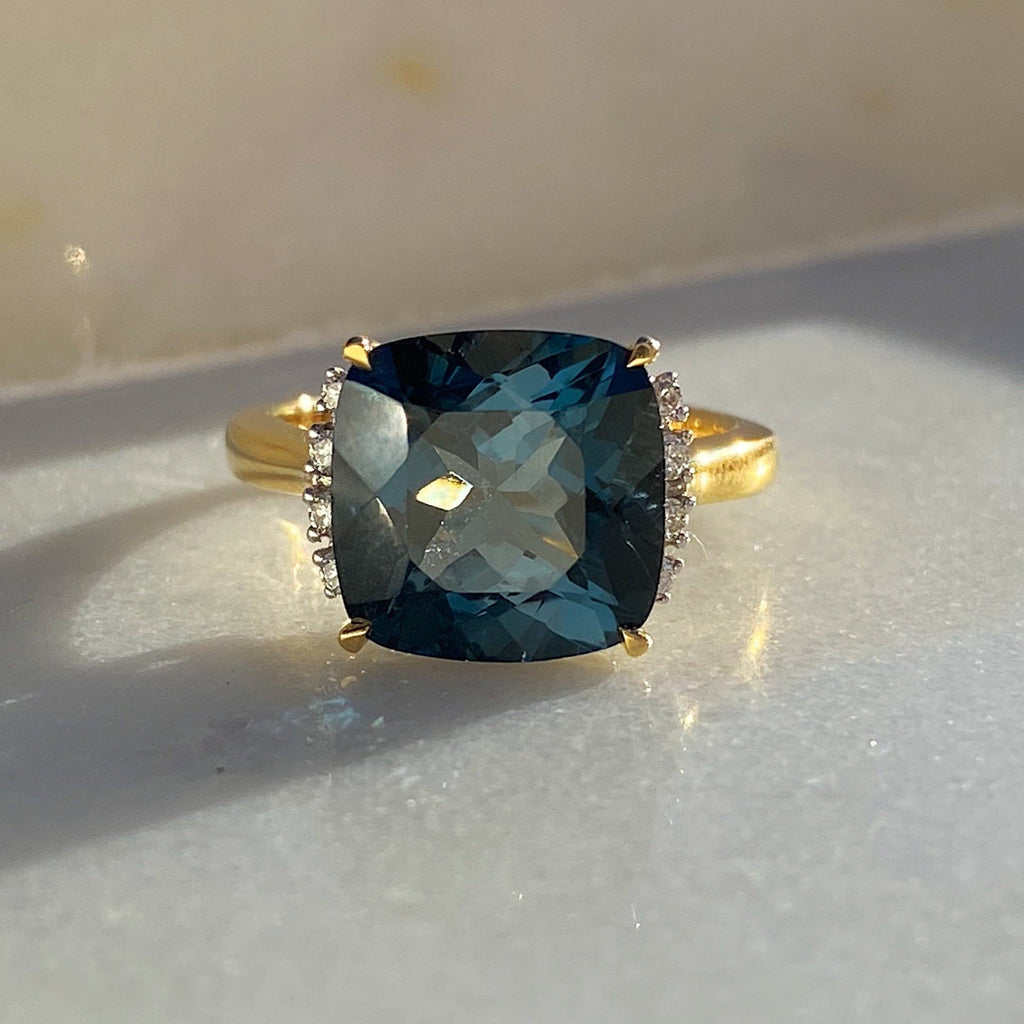 Maria London Blue Topaz Ring