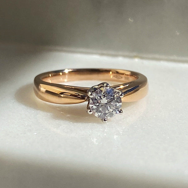 Aria Diamond Rosegold Ring