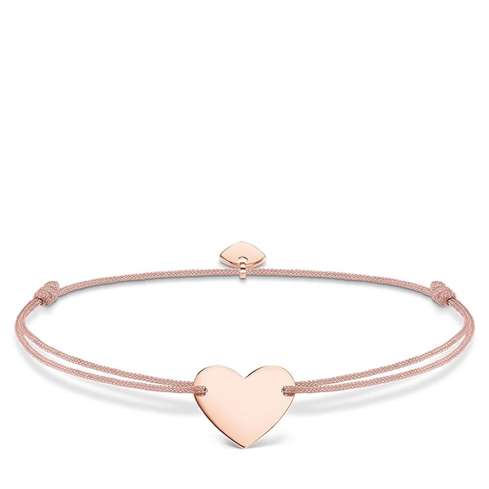 Little Secret Rosegold Heart Bracelet in Pink