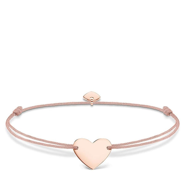 Little Secret Rosegold Heart Bracelet in Pink