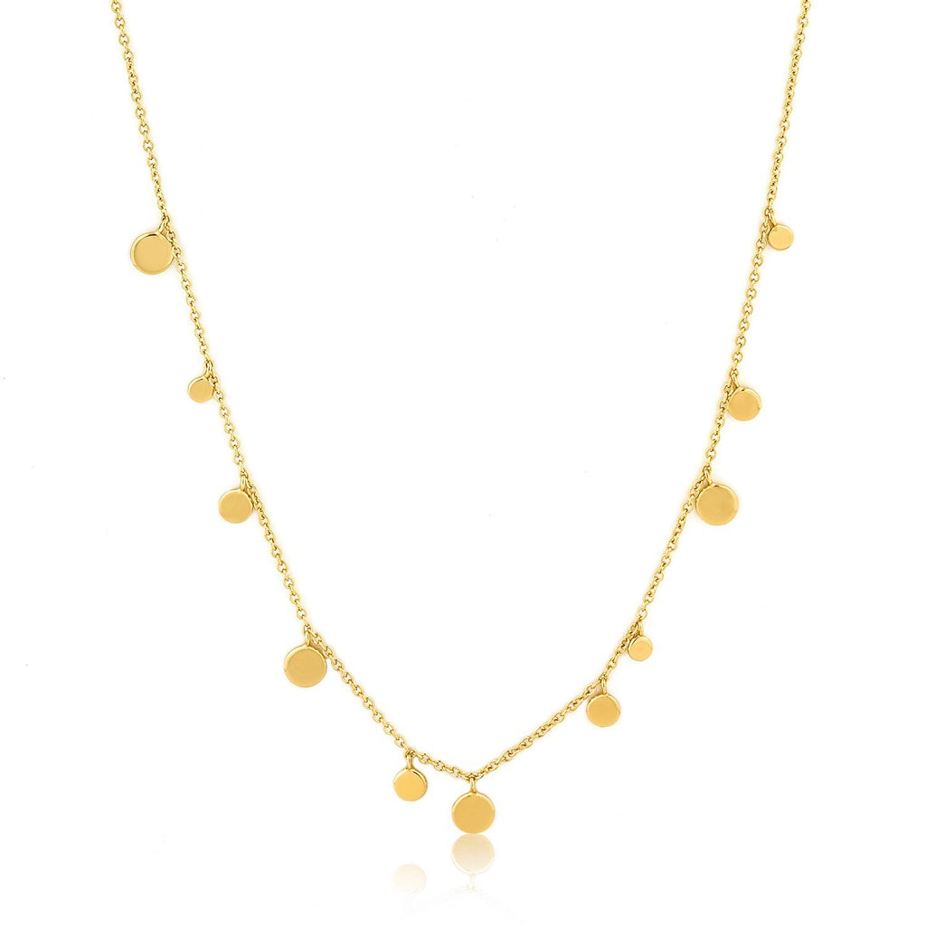 Geometry Class  - Gold Geometry Class Mixed Disk Necklace