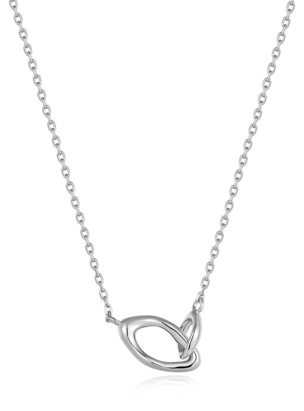 Making Waves - Wave Link Silver Necklace
