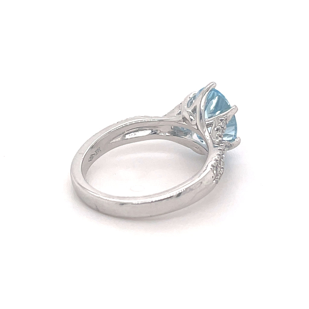 Rachael 14ct White Gold Aquamarine
