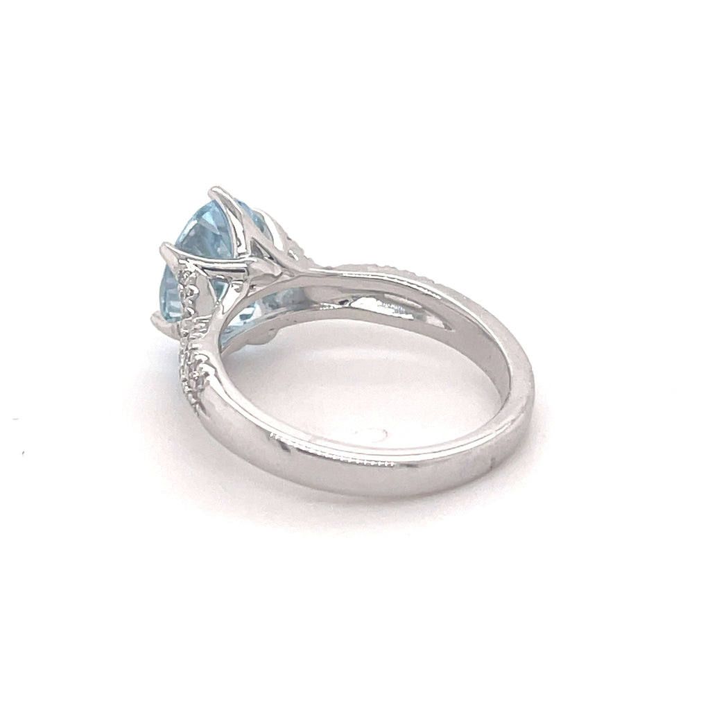 Rachael 14ct White Gold Aquamarine