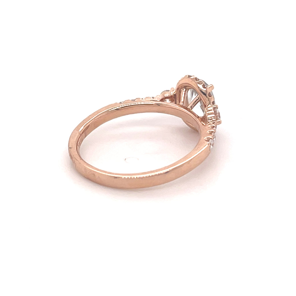 Ariel 14ct Rose Gold Aquamarine