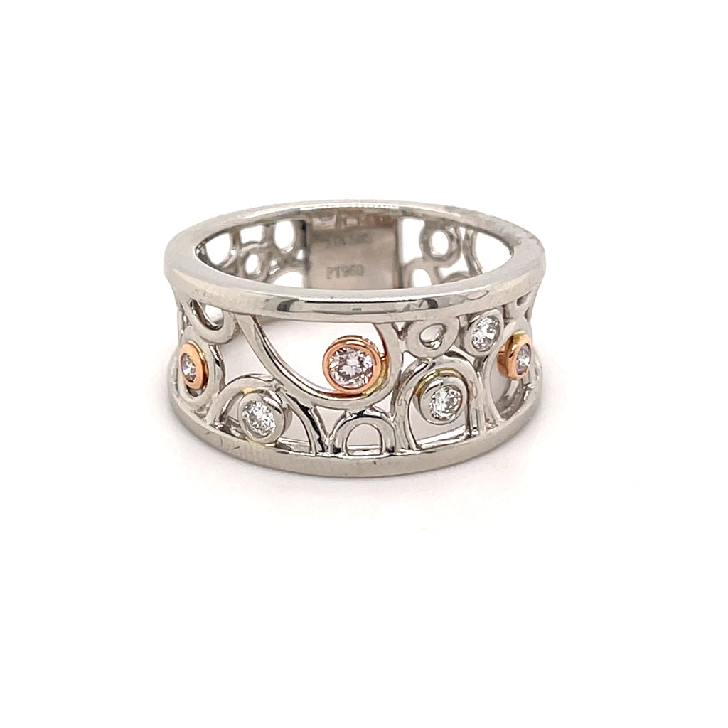 Pink Diamond Bubble Ring