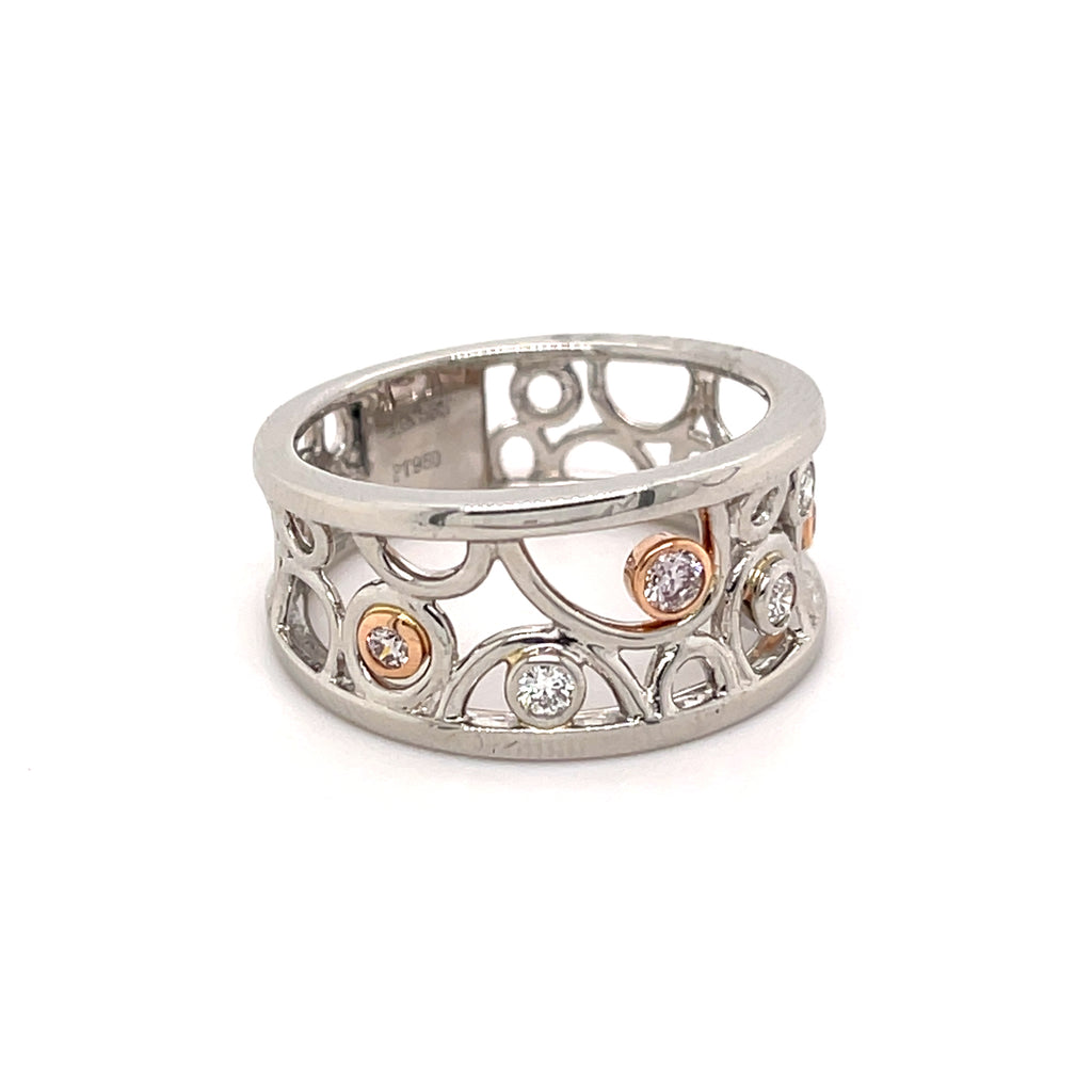 Pink Diamond Bubble Ring