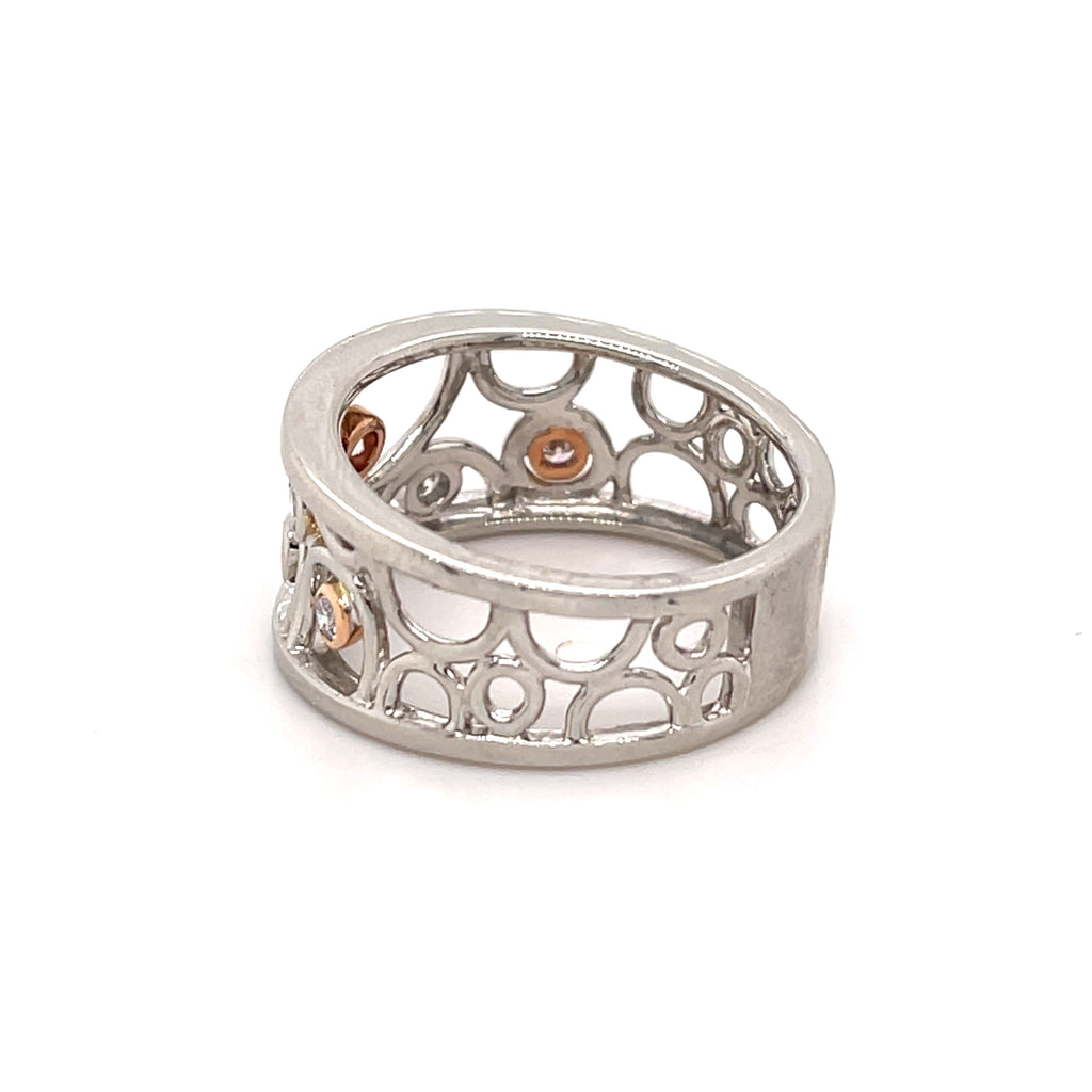 Pink Diamond Bubble Ring