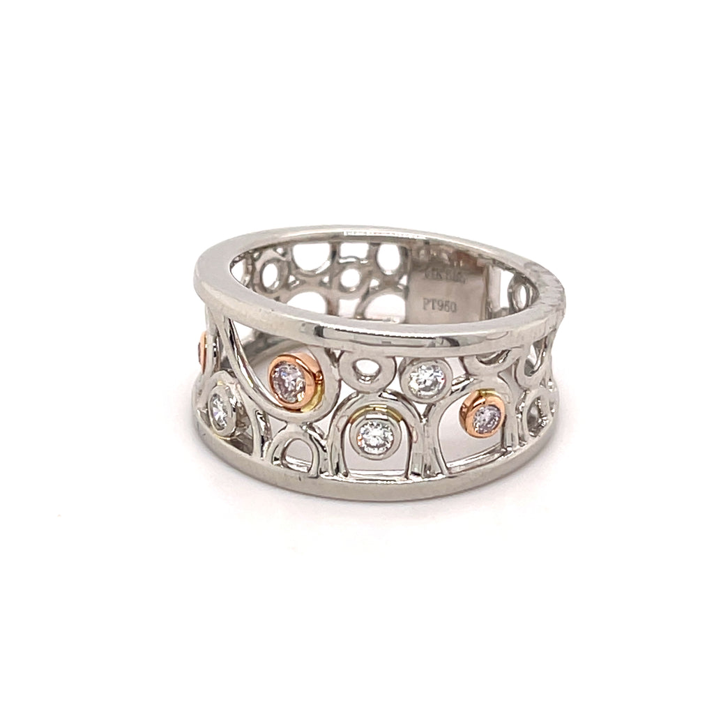 Pink Diamond Bubble Ring