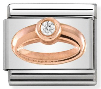 Love - Engagement Ring Rosegold Charm