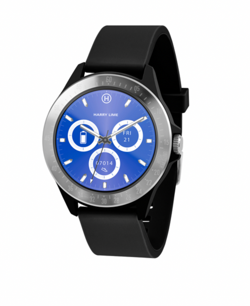 Harry Lime - Silver and Black Smart Watch
