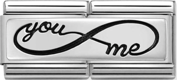 Double Links - You Infinite Me Silver Charm