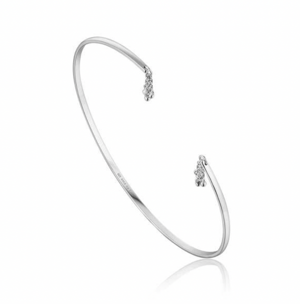 Fringe - Silver Tassel Drop Bangle