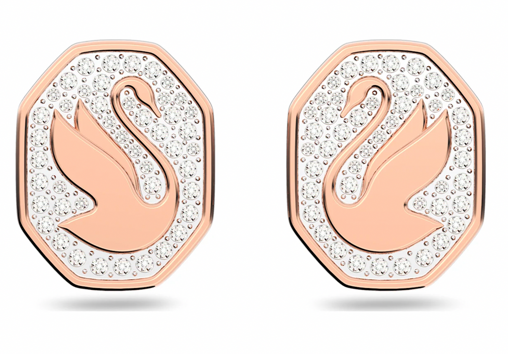 Signum Stud Earrings Rose Gold