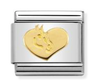 Heart with Horse Gold Charm