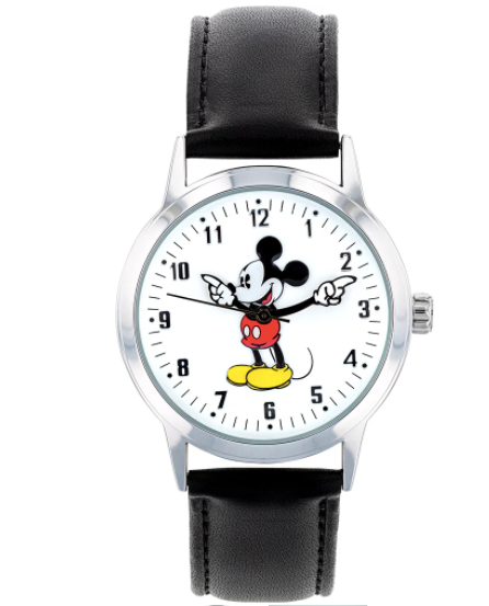 Disney Bold Mickey Black Strap White Dial Watch