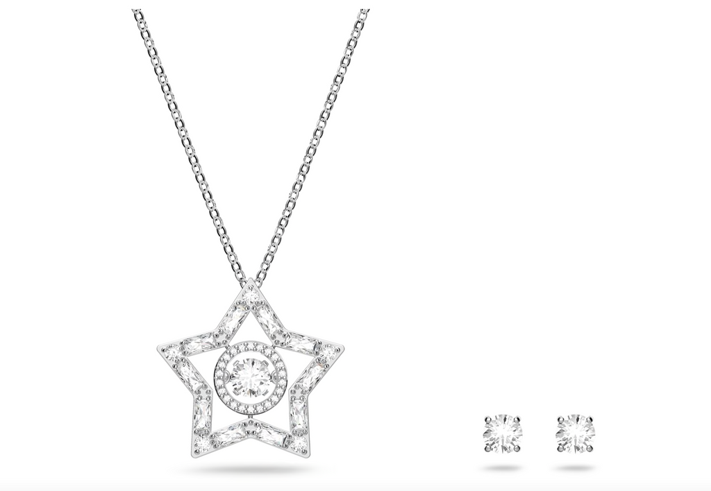Stella Silver Necklace & Earring Set