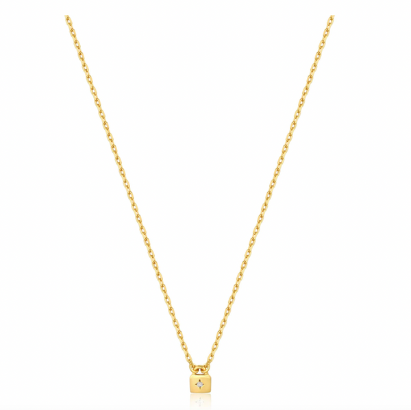 Small padlock necklace deals