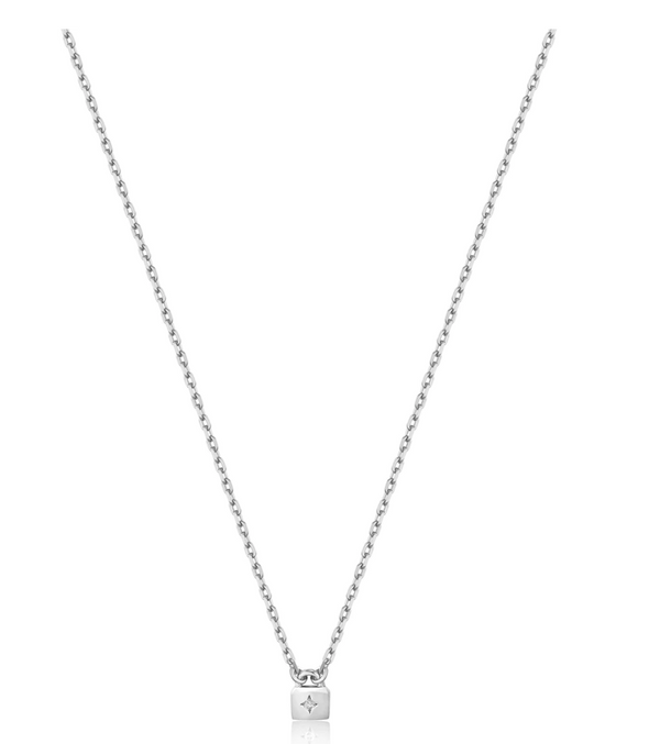 Under Lock and Key - Padlock Silver Necklace