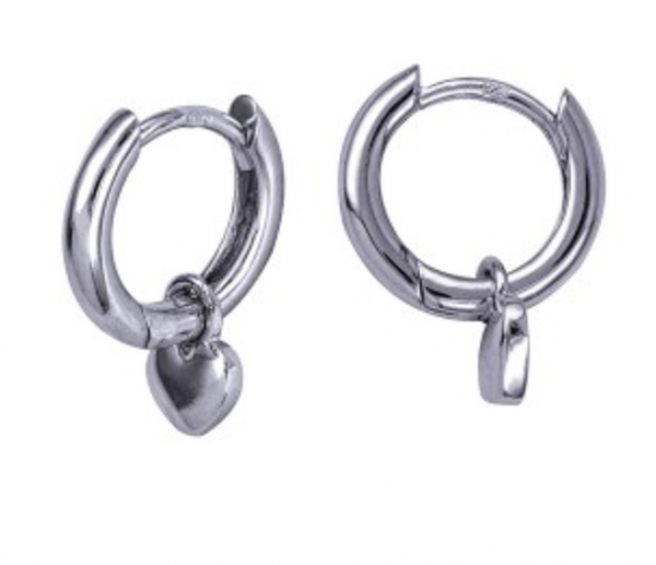 S/S Heart Drop Huggie