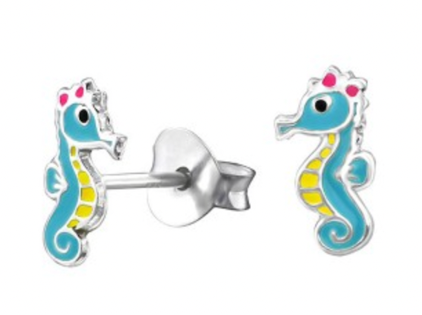 Kids Seahorse stud earrings