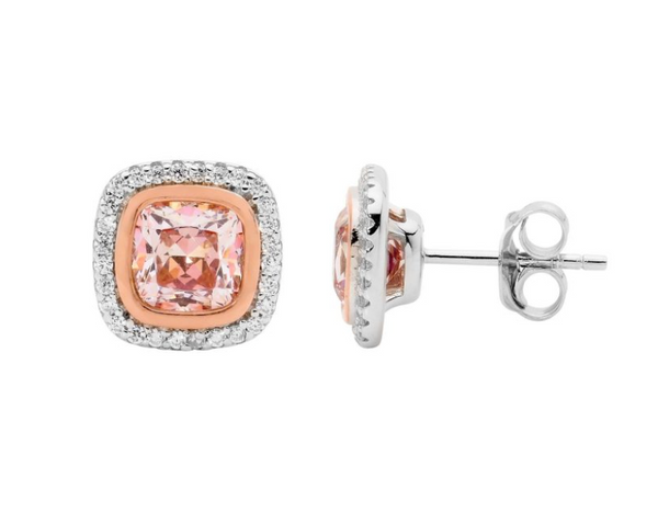 CZ Halo Stud - 2 colours