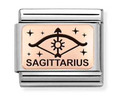 Rose Gold Sagittarius Charm