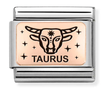 Rose Gold Taurus Charm