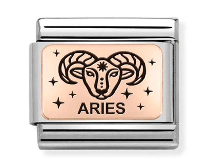 Rose Gold Aries Charm