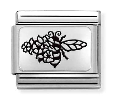 Bee in Flowers Charm