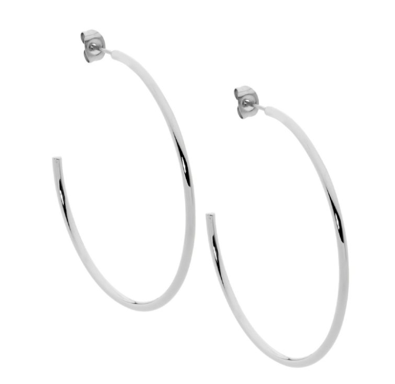 40mm Hoop Earrings - 3 colours