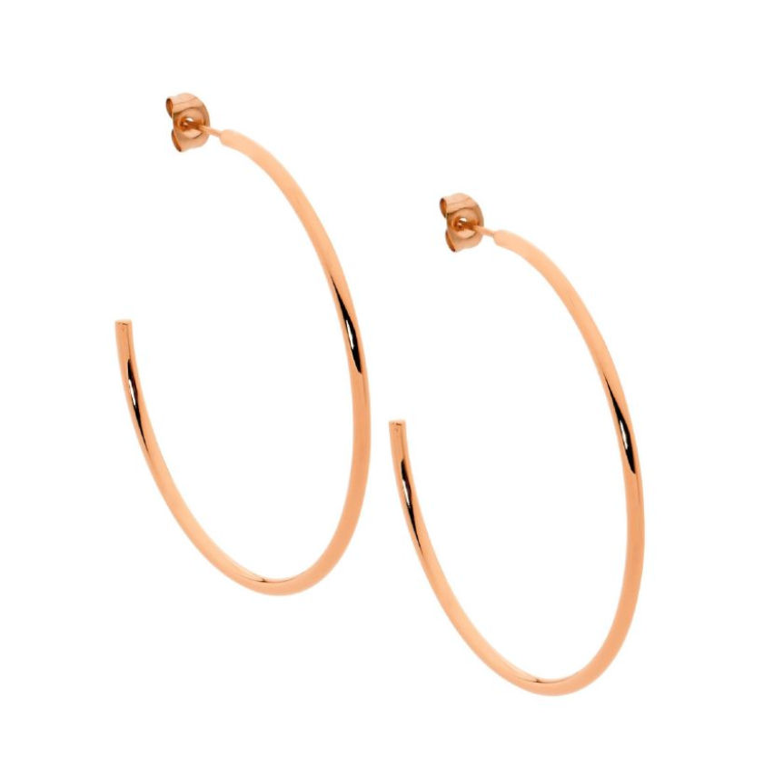 40mm Half Hoop Earrings - 3 colours