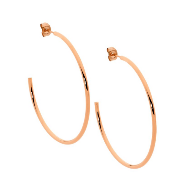 40mm Half Hoop Earrings - 3 colours