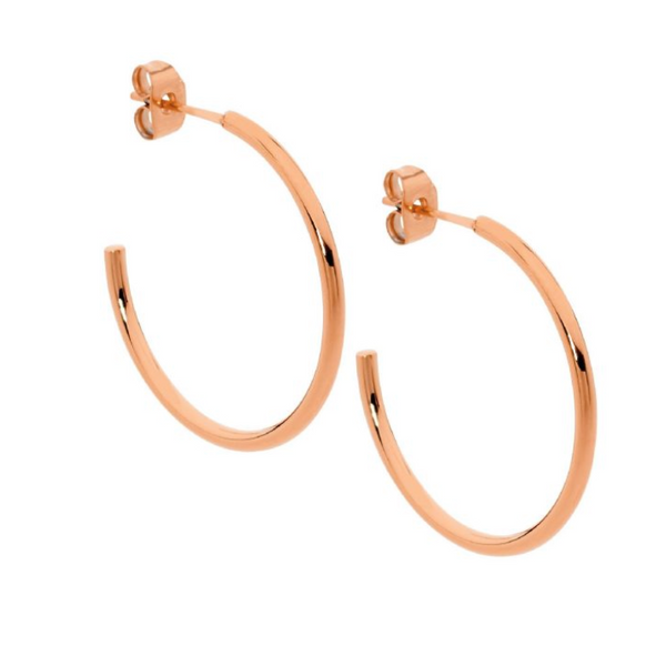 30mm Half Hoop Earrings - 3 colours
