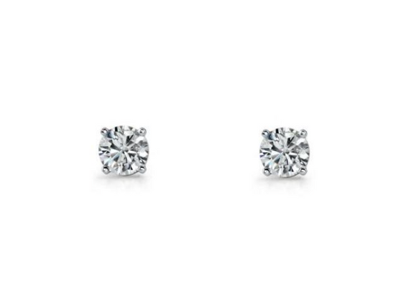 CZ Round Claw Set  Studs - 6 sizes