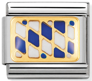 Europe Flag - Bavarian Gold Charm