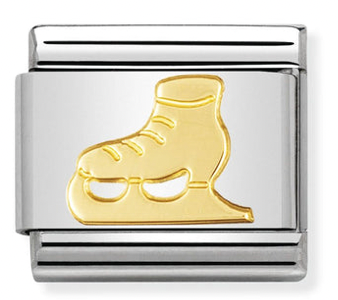 Sports - Ice Skate Gold Charm