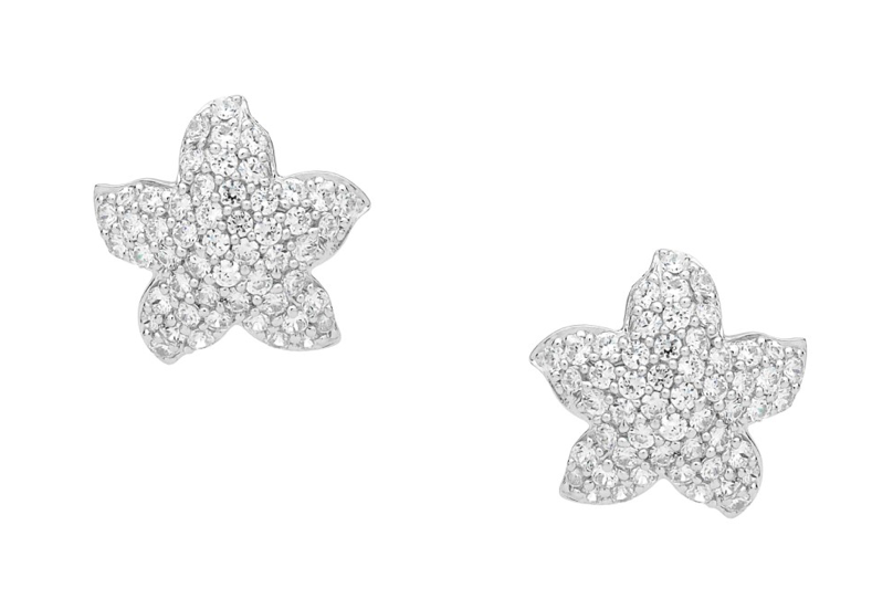 Star Cz Pave Earring