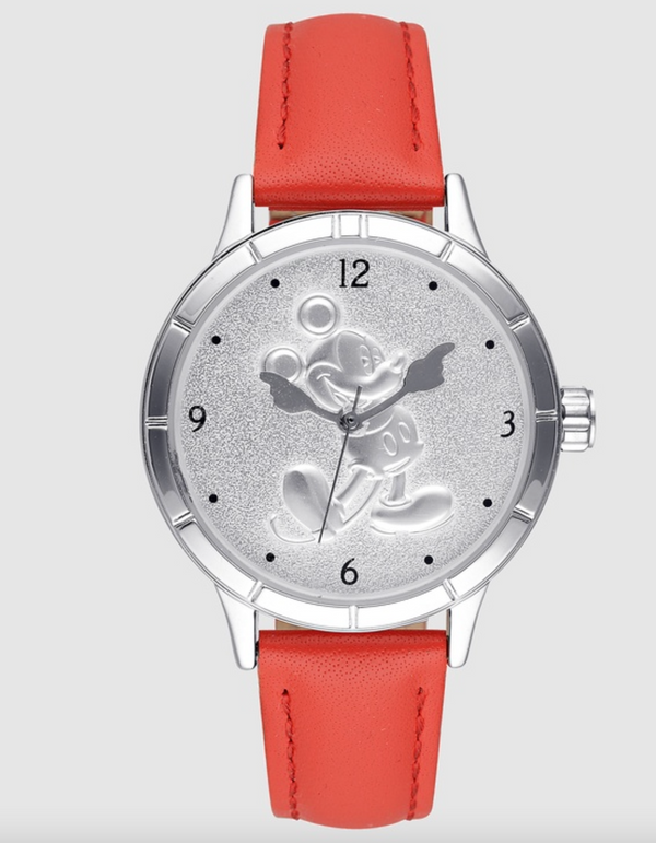 Mickey Sculpted Dial Red/silver Watch