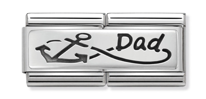 Infinity Dad Silver Double Link