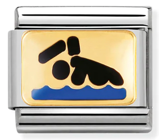Sports - Swimming Gold Charm
