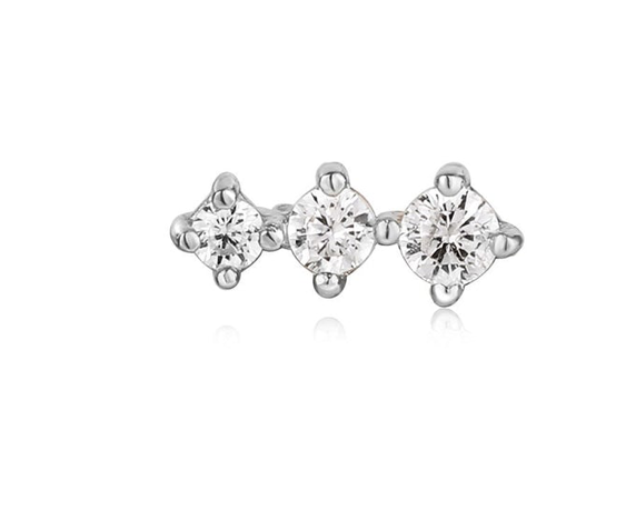 Ear Edit - Sparkle Crawler Barbell Single Studs - 2 colours