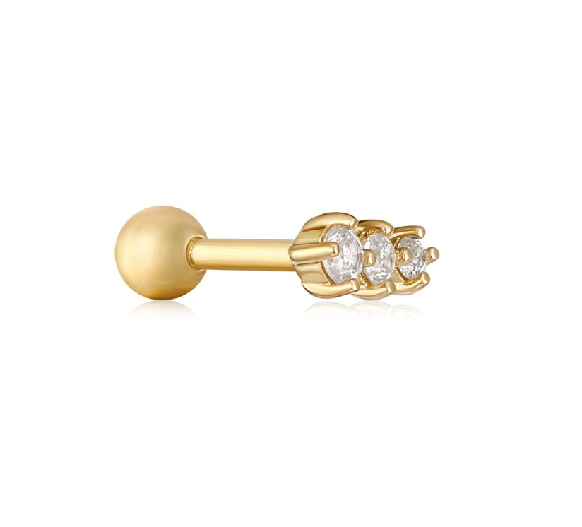 Ear Edit - Sparkle Crawler Barbell Single Studs - 2 colours