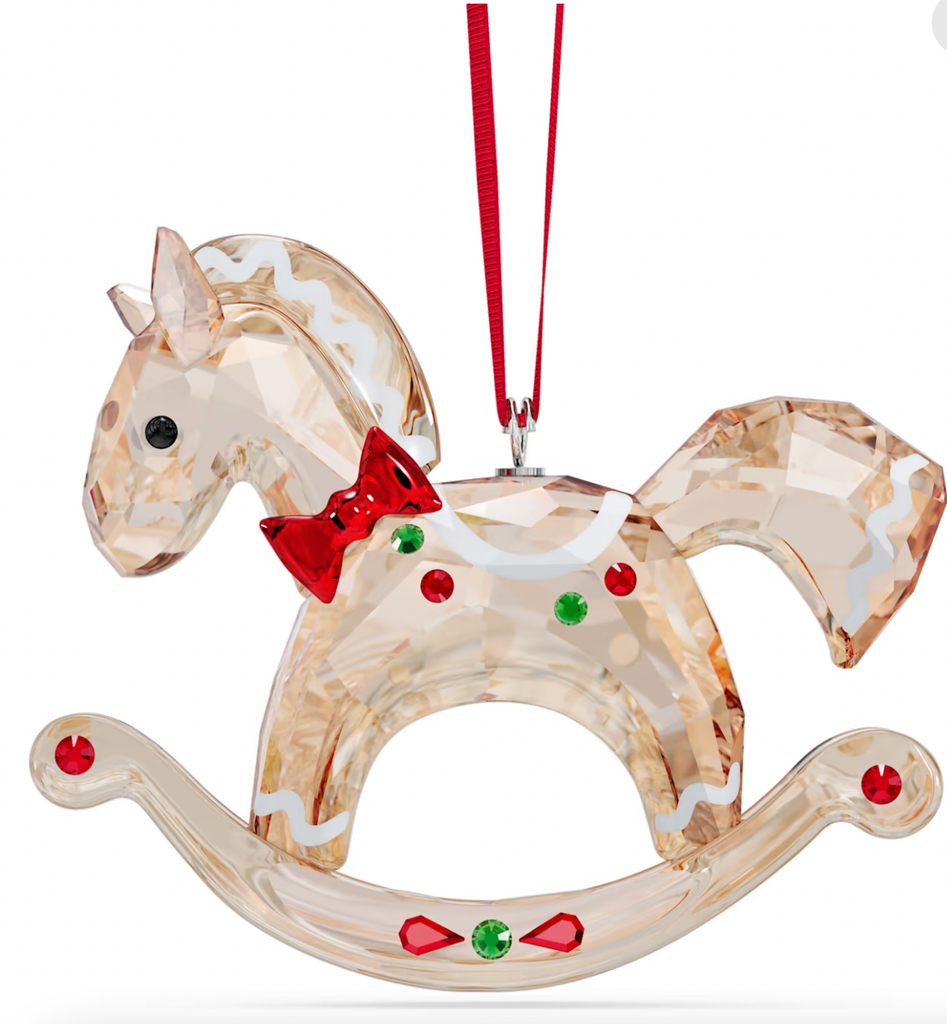 Holiday Cheers Rocking Horse Ornament