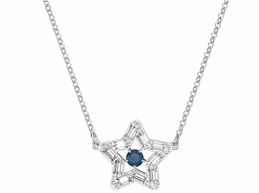 Stella: Blue Star Necklace