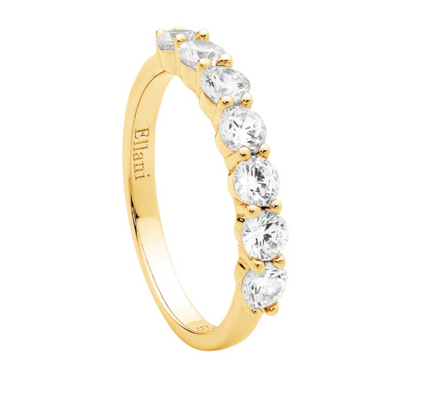 Ring - YGP 7x3.5mm White CZ